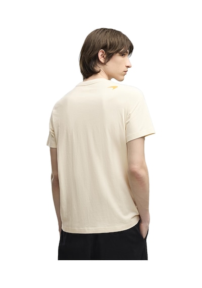 Puma Mclaren Small Logo Erkek Bej Günlük Stil T-shirt 63744806