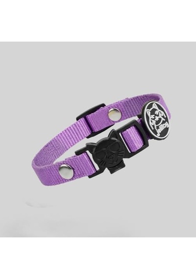Charmlı Kedi Boyun Tasması Safety Click Mor