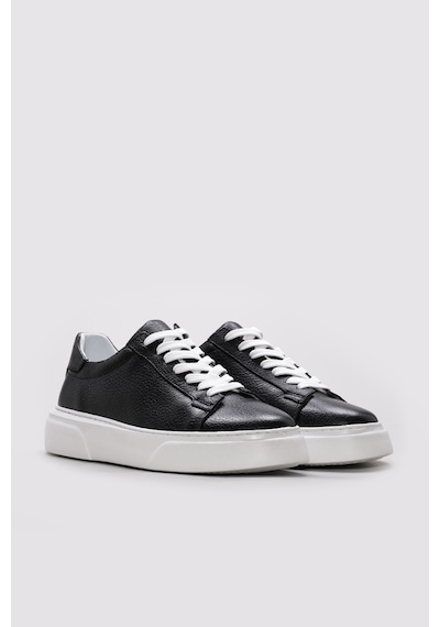 Fast Step Hakiki Deri Erkek Casual Ayakkabı 216ma888 Siyah