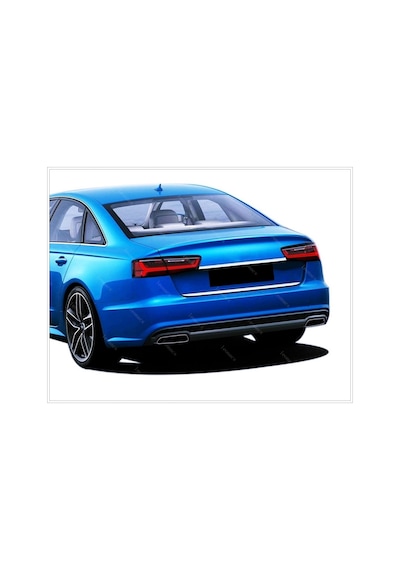 Audi A6 Krom Bagaj Alt Çıtası 2010-2018 Arası Paslanmaz Çelik