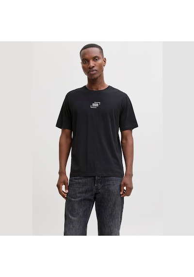 Jack & Jones Graphic Erkek Siyah Tişört 12268415-b Siyah