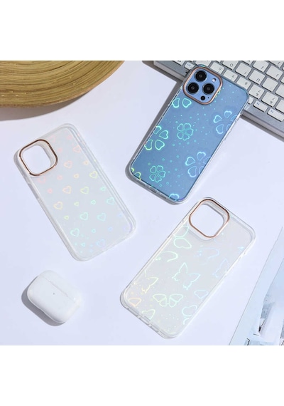 Apple Uyumlu iPhone 13 Pro Max Kılıf Zore Sidney Desenli Sert Kapak