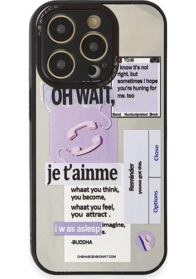 Apple Uyumlu iPhone 12 Pro Max Kılıf Mirror Desenli Kapak Desen 4,