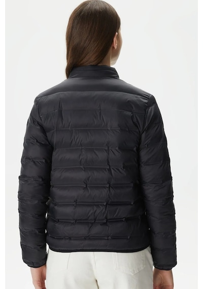 Lacoste Kapitone Syntetic Fill Jacket Dik Yaka Siyah Kadın Mont Siyah