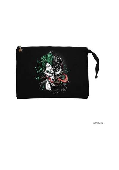 Zepplin Giyim Jokr Venom Siyah Clutch Astarlı Cüzdan / El Çantası