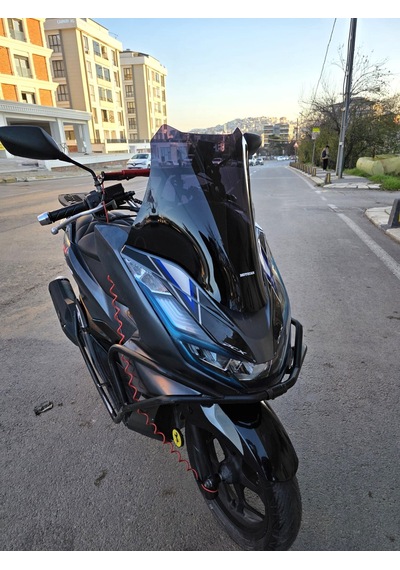 Motocam Honda Pcx Ön Cam 2021-2024 Model 47cm Siyah Renkli 4mm Sportif