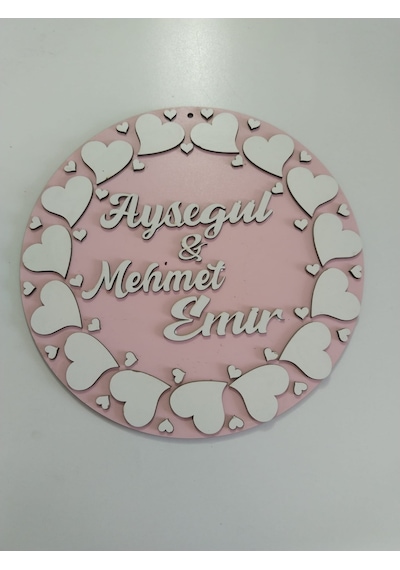 Kız Çocuklarına En Güzel Hediye Kapı Süsü İsim Yazılı