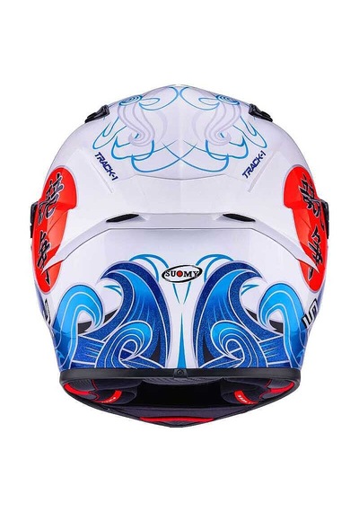 Suomy Motosiklet Kaskı - Track-1 Kask Waves Beyaz - M