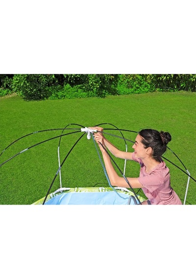 Steel Pro Gölgelikli Dev Oyun Havuzu 244  x 51 CM 56432 Çok Renkli