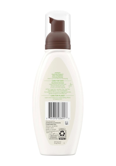 Aveeno Positively Radiant Yağsız Köpüren Yüz Temizleyici 177 ML