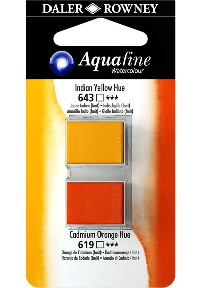 2'li Suluboya Tableti, Indian Yellow Hue / Cadmium Orange Hue Diğer