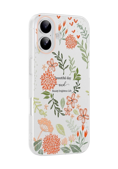 Apple iPhone Uyumlu 16 Kılıf Kamera Korumalı Desenli Zore Klip Kapak - Beautiful -