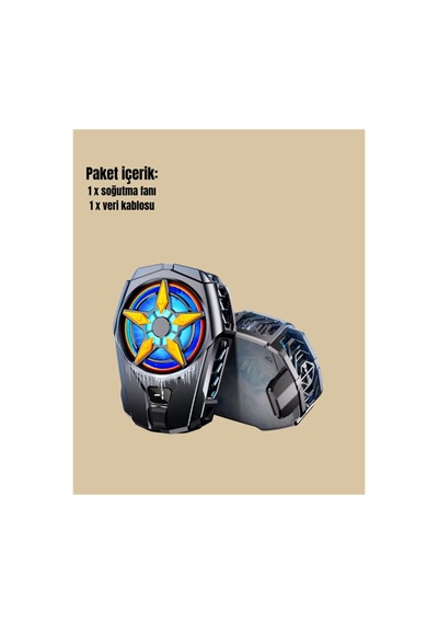 Mobil Cihaz Soğutma Radyatörü Metal+abs Type-c Kablolu Yeni Nesil - Hs08372083-1503 Renkli