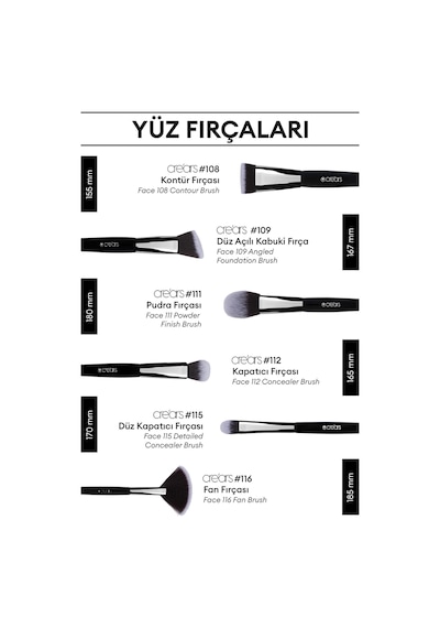 Açılı Far Karıştırma Fırçası Cre'ars Eye Contour Brush 118
