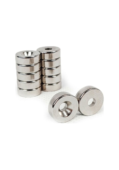 Havşalı 12X8-4X5Mm Havşa Delik Neodyum Miknatis, Adet Seçmeli 10 Adet