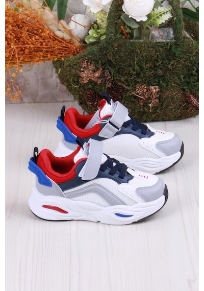 Fort Cool Evo Rahat Hafif Sneaker Erkek Çocuk Ayakkabı Beyaz - Lacivert