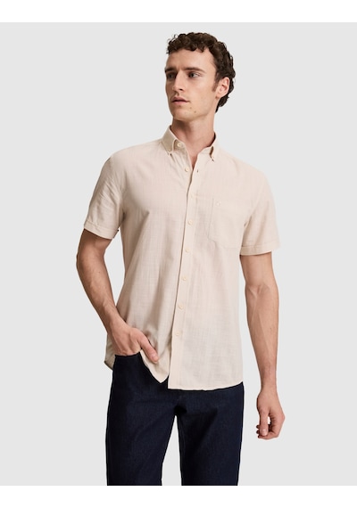 Pierre Cardin Erkek Bej Gömlek Kısa Kollu 50320916-vr011