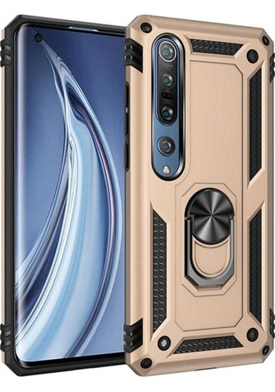 Xiaomi Mi 10 Kılıf Zore Vega Kapak Gold