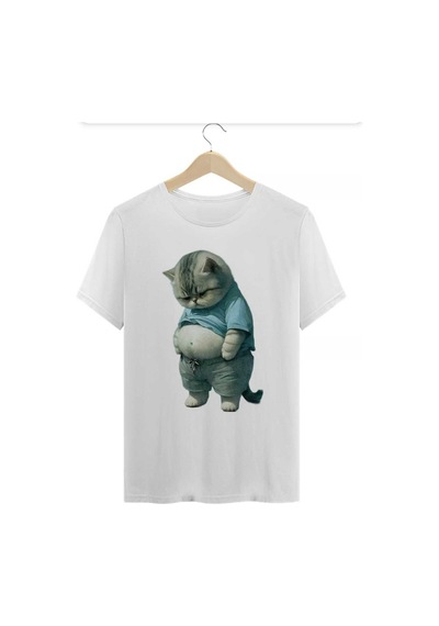 Kozia Outdoors Malkoçbey Sisman Kedi Figürlü T-shirt Beyaz