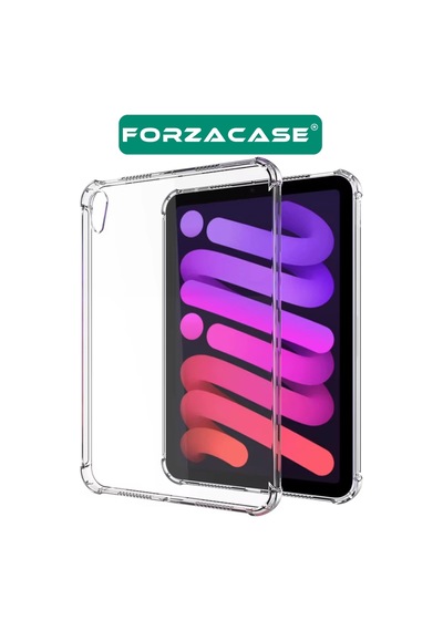 Forzacase Apple Uyumlu iPad  Mini 7. Nesil 2024 8.3 İnch A2995 İle Anti Shock Silikon Kılıf Şeffaf - Fc014 Silikon
