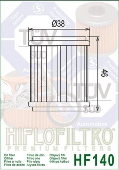Hiflo Hf140 2012-2017 Gas Gas EC 250 F Uyumlu Yağ Filtresi