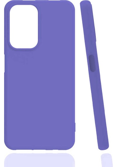 Noktaks - İnfinix Note 8 Uyumlu - Kılıf Mat Soft Esnek Biye Silikon - T17553 - Mor Mor