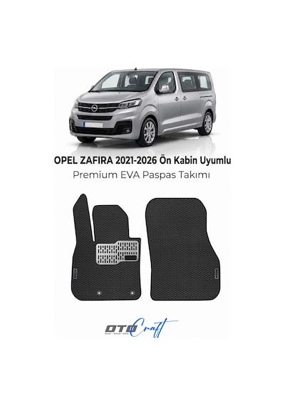 Otocraft Opel Zafira Ön Kabin 2021-2026 Araca Özel 3d Havuzlu Eva Paspas Ön Kabin 2 Parça
