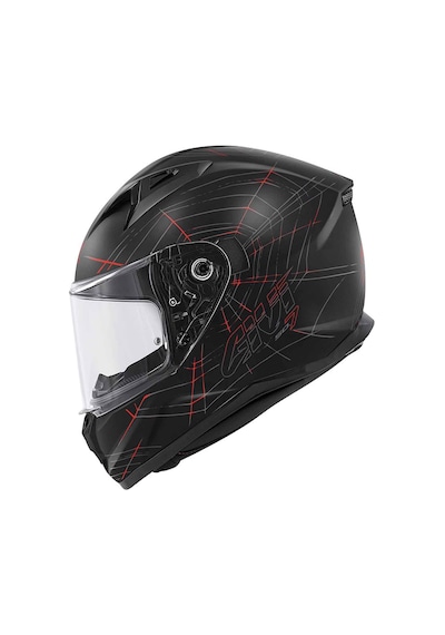 Givi 50.7 Phobia Kapalı Motosiklet Kaskı Mat Siyah - Kırmızı