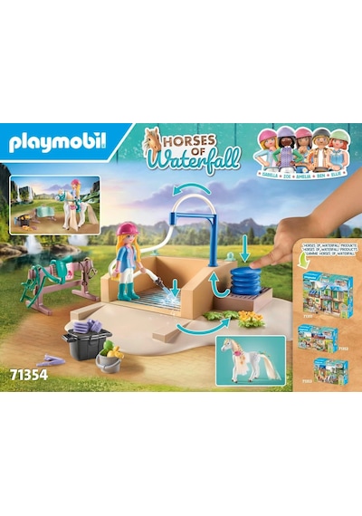 Playmobil Horses Of Waterfall 71354 Isabella & Lioness Yıkama Alanlı, Kapsamlı At Bakımı, Geniş Bini