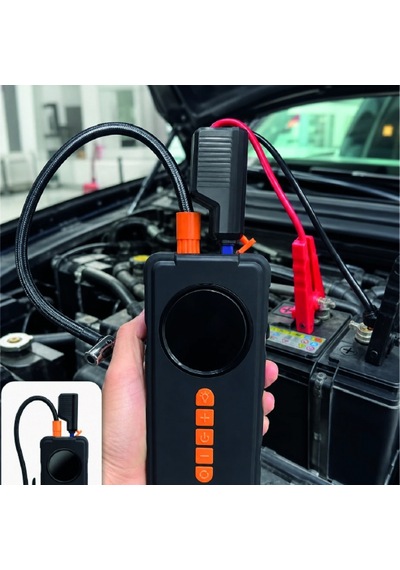 10000mah Powerbank Özellikli Dijital Araç Kompresörü 250 Psı Lastik Şişirme Ve 1000a Akü Takviye Cih