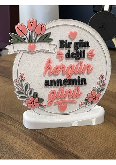 3d Baskı "anneler Günü" Özel Tasarım Masa Dekoru İngilizce - 240 Mm