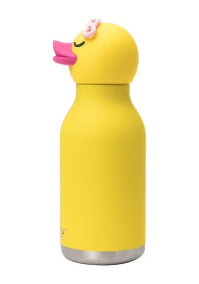 Asobu Bestie Bottle - Ducky Yalıtımlı Paslanmaz Çelik Su Şişesi, Pipetli, 460ml Çok Renkli