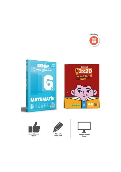 Benim Hocam 2027 6. Sınıf Matematik Soru Bankası Ve 3x20 Paragraf Deneme Seti Bigelio Yayıncılık
