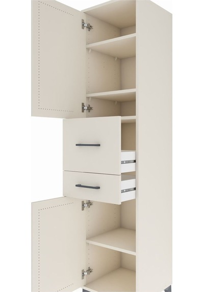 Hyperion Dolap 4 Raflı 2 Çekmeceli 2 Kapaklı 44x44x195 Aytaşı... Aytaşı