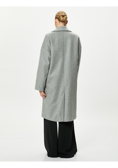 Koton Oversize Kaşe Kaban Kruvaze Düğmeli Kapaklı Cepli Gri Melanj 4wak00255ew 4WAK00255EWGRM Gri Melanj Koton Oversize Kaşe Kaban Kruvaze Düğmeli Kapaklı Cepli Gri Melanj 4wak00255ew 4WAK00255EWGRM Gri Melanj