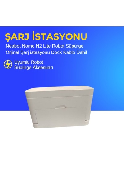 Neabot Nomo N2 Lite Robot Süpürge Şarj İstasyonu Dock Kablo Dahil