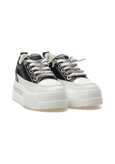 Guja Kadın Taş Detaylı Gizli Dolgu Topuk Sneaker Günlük Ayakkabı 25y 25y492 Z Siyah Siyah