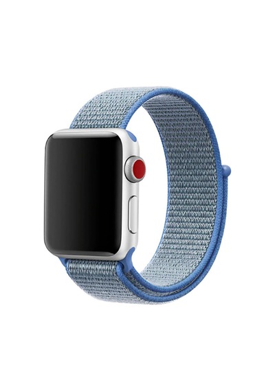 Apple Uyumlu Watch Ultra 49mm Kordon Krd 03 Hasır Strap Kayış Ensueno 15 tahoe Blue