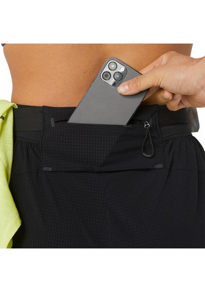 Asics Metarun Splıt Short Kadın Siyah Beyaz Şort 2012c858-001 Siyah Beyaz