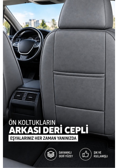 Nissan Juke Uyumlu Velar Serisi Keten Oto Koltuk Kılıfı Ortopedik Tam Set