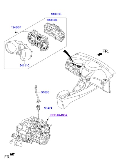 Hyundaı Elantra 11-16 Gösterge Paneli Saati Hmc  0