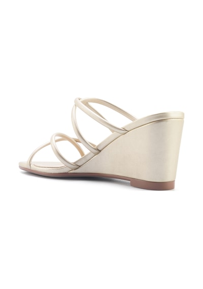 Nine West Jora 5fx Altın Kadın Dolgu Topuk Terlik 000000000101928851 Altın