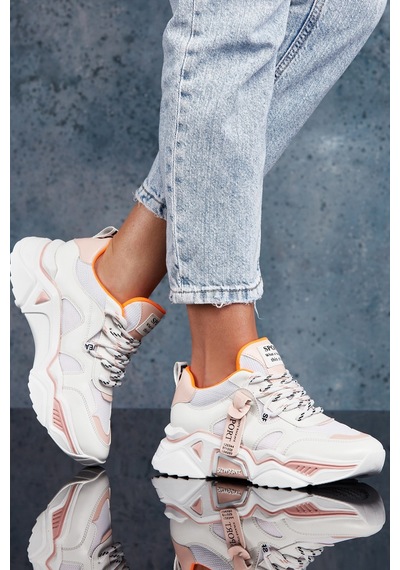 Dark Seer Ds.pmd239k2051 Sneaker Günlük Spor Ayakkabı 2025 Kadın Beyaz-pudra