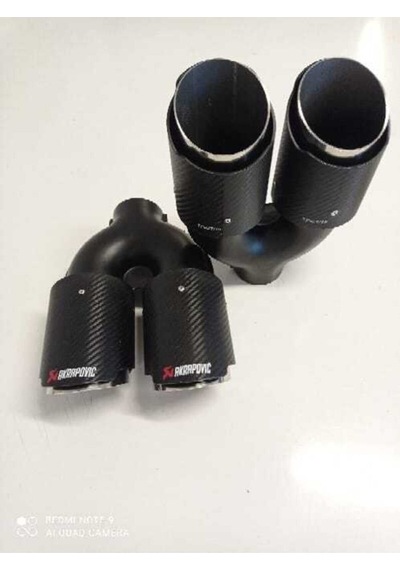 Akrapoviç Egzoz Ucu 90mm Çiftli Sağ-sol Takım