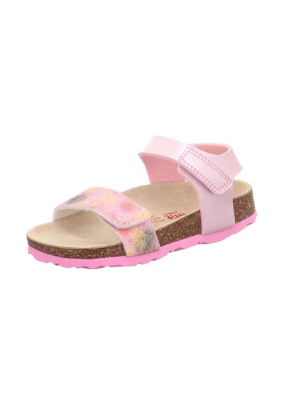Nubebe Superfit Renkli Mantar Taban Sandalet Pembe Pembe