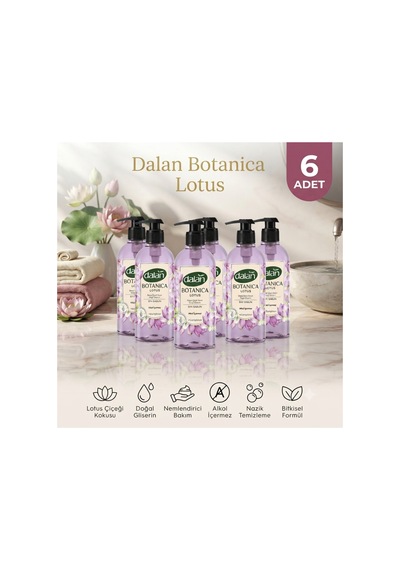 Botanica Lotus Sıvı Sabun 500 Ml X 6