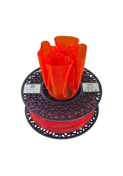Porima Petg Transparan Filament - Neon Turuncu - 1.75Mm - 1 Kg