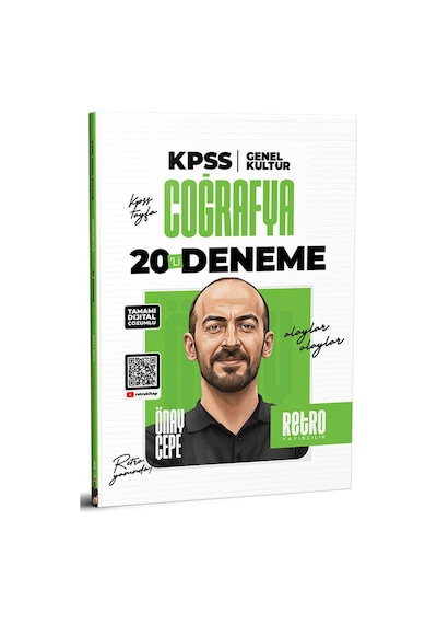 2026 Kpss Genel Kültür Coğrafya 20 Li Deneme Tamamı Dijital Çözümlü Retro Yayınları