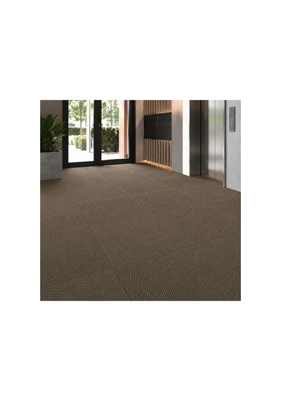 Karo Halı Modüler Yer Halısı Ev Ofis Oda Salon Koridor Antre Zemin Kaplama 50x50 Cm Bej