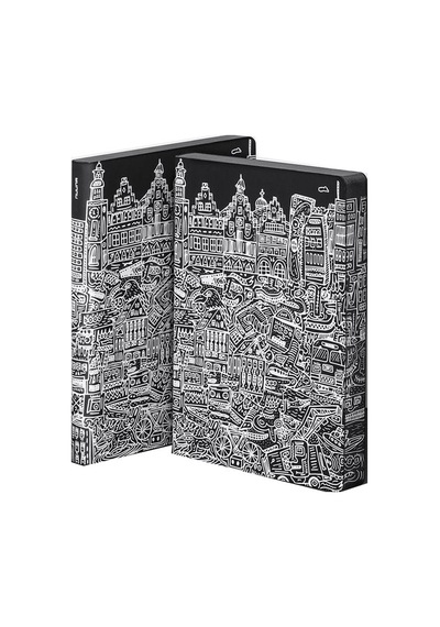 Nuuna Gri Noktalı A5 Defter Frankfurt 52064 Çok Renkli